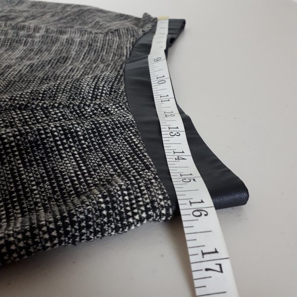 Divided Black White Circle Mini Skirt - Picture 2 of 8